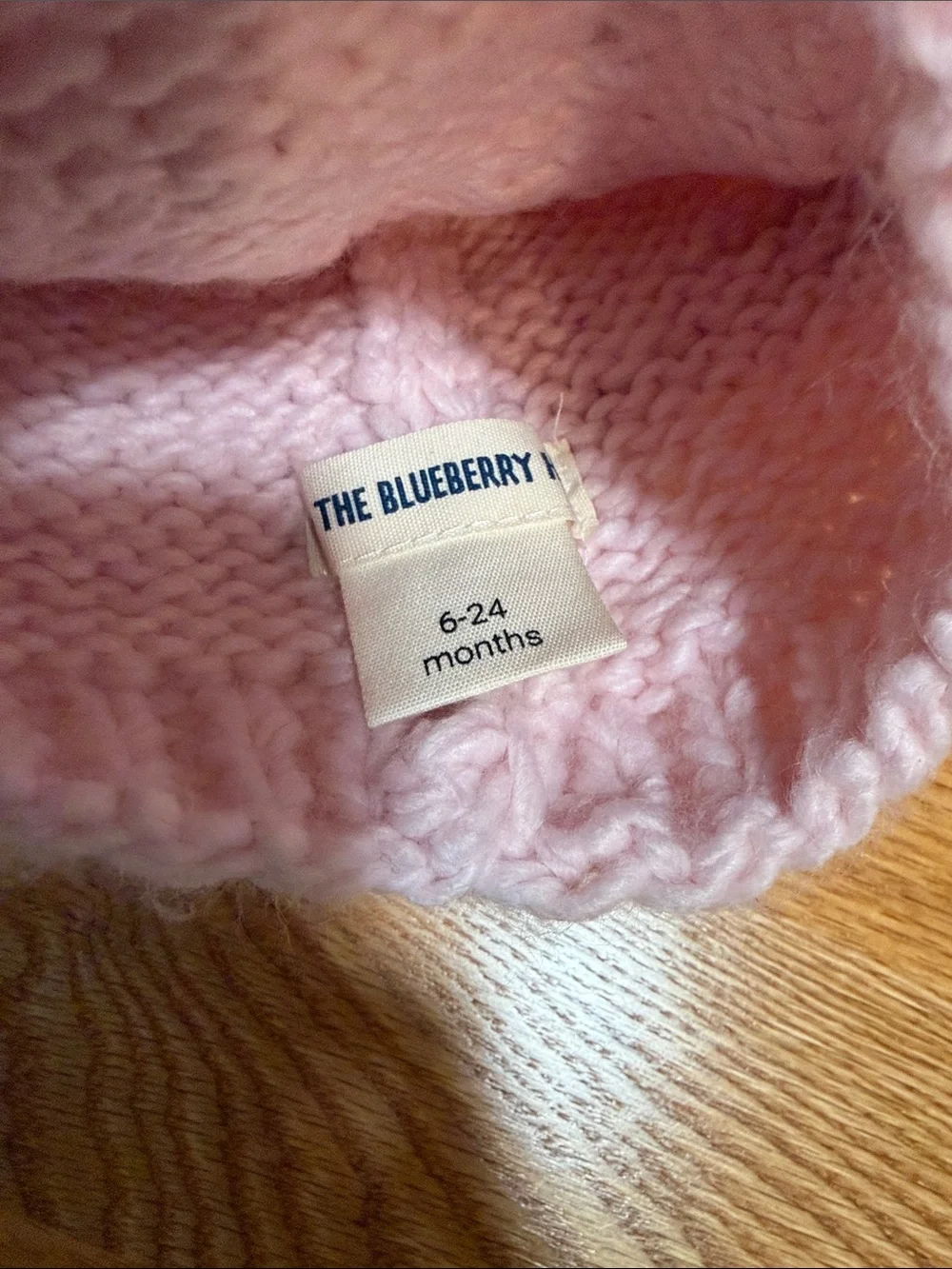 Girls Pink Knit Pom-Pom Visor Beanie
